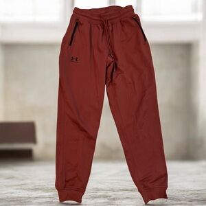 Under Armour‎ Mens Jogger Sweatpants Large Rust Athletic Drawstring